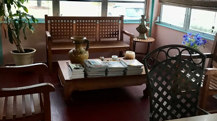 The enclosed porch