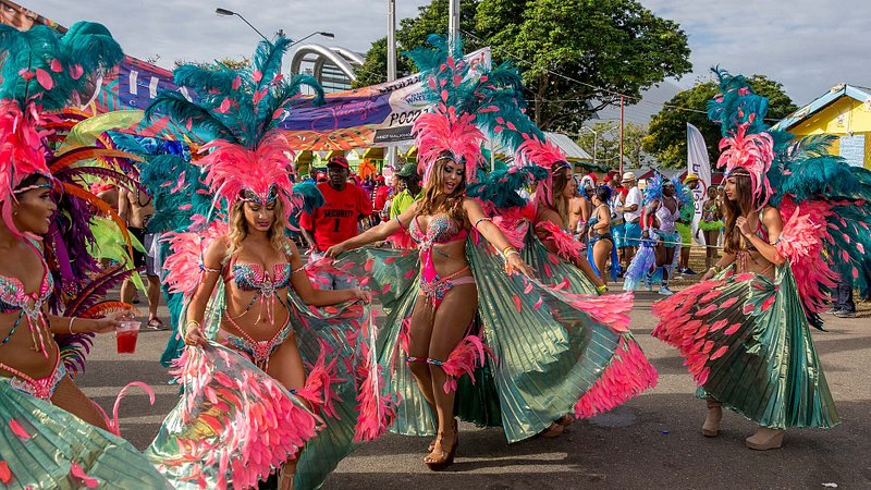 Masqueraders at Trinidad Carnival 
