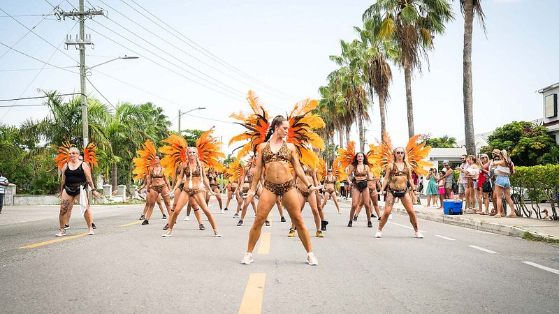 Carnival performers at CayMAS