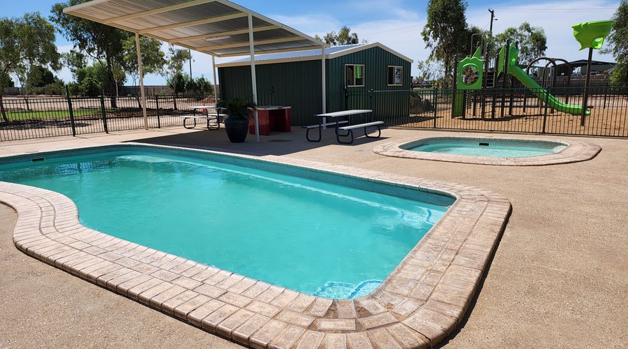 Beautiful cool pool and wader