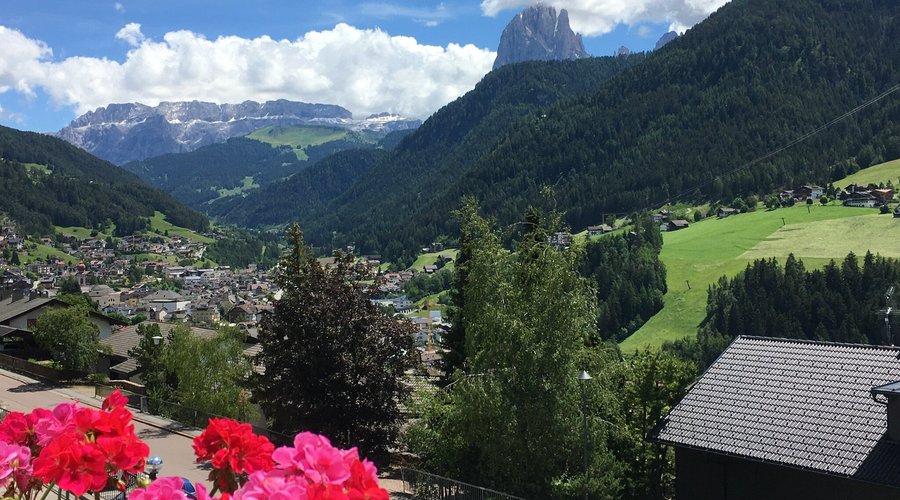 Panorama sul paese dalla terrazza 