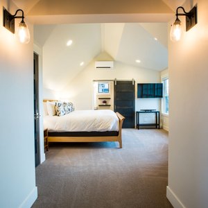 5 bedrooms with various arrangements.