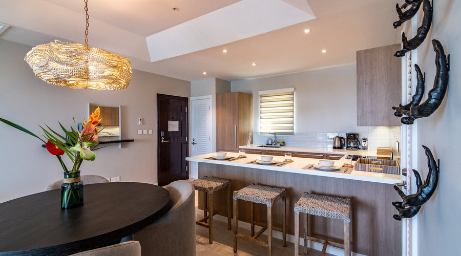 Dining area of suite