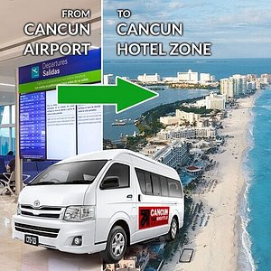 cancun airport to hotel zone shuttle
