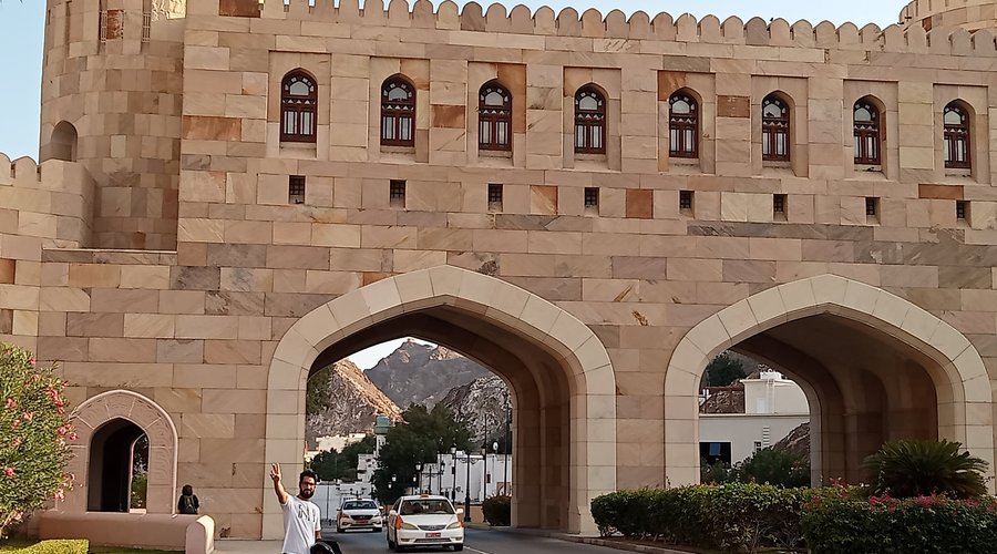 Muscat gate, Old Muscat, Oman. December 2022.