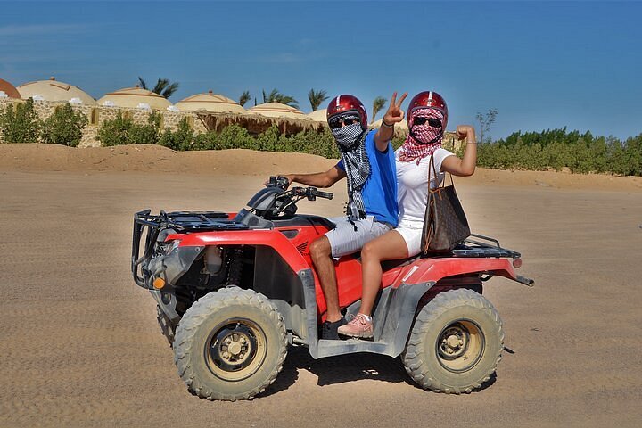 2024 Hurghada Desert Safari on Quad Bikes With Camel for 3 Hours