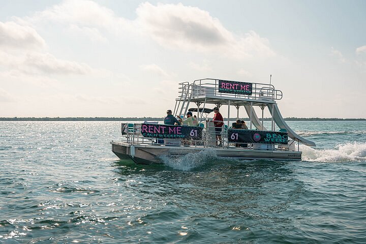 Pontoon Boat with 2 Slides in Destin/Fort Walton Beach Florida in