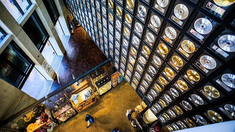 View from the top floor of the Country Music Hall of Fame