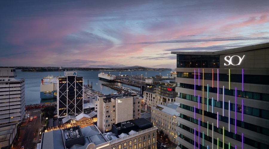 SO/Auckland hotel exterior image, situated in the heart of Auckland city.