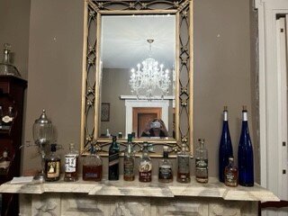 This is the drawing room and you are invited to make a beverage from their selection on the fireplace or in the kitchen.  