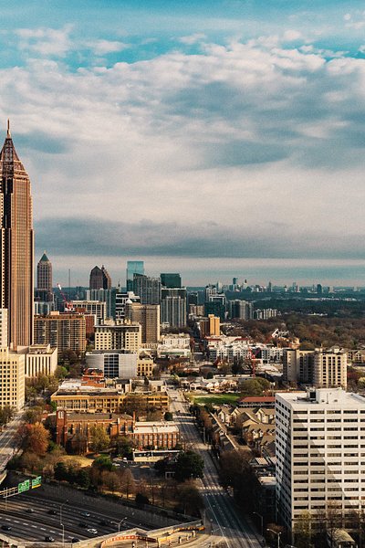 Vue sur le centre-ville d'Atlanta