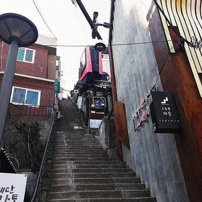 168 trappen in Choryang-dong in Busan, Zuid-Korea