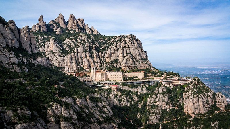 Het klooster van Montserrat, Spanje