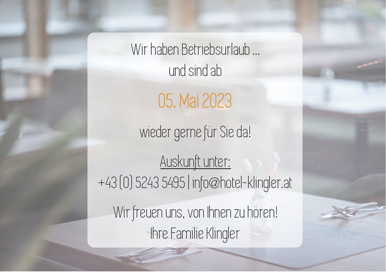 HOTEL KLINGLER - Prices & Reviews (Maurach, Austria)