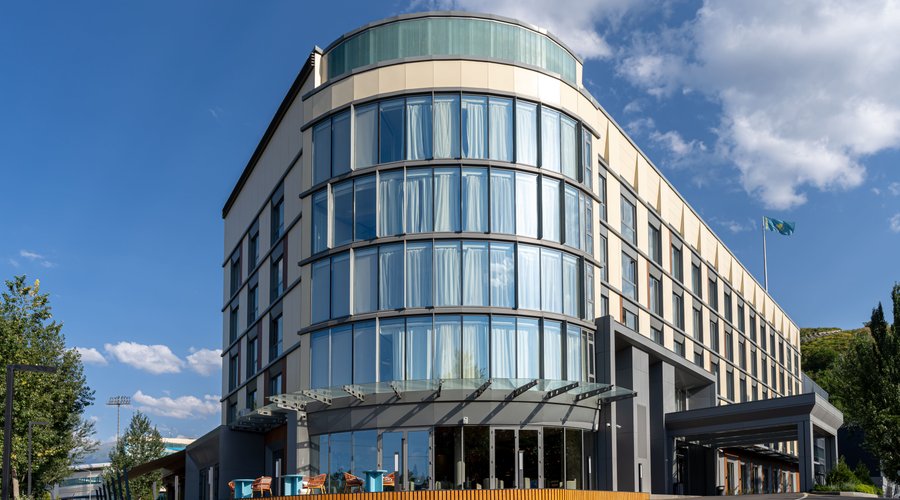 Exterior of the hotel