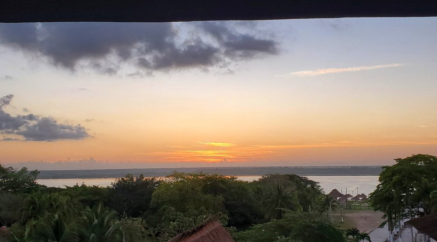 magical sunsets with the lagoon in the background