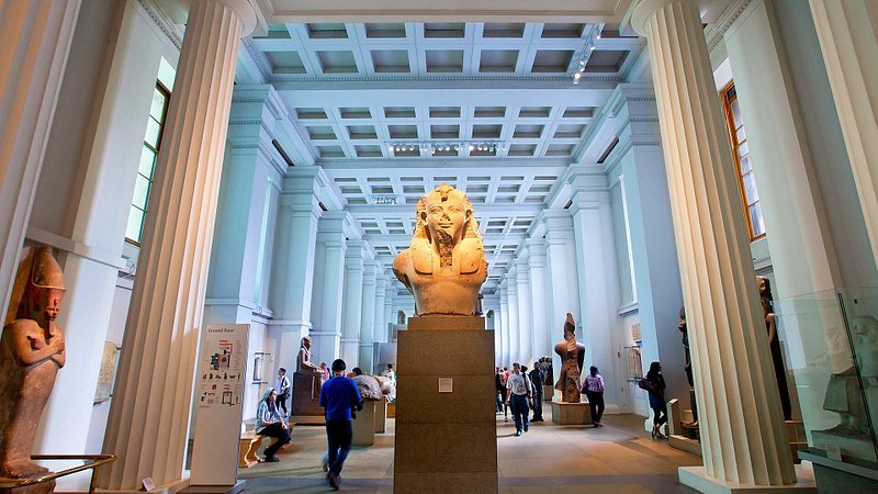 Egyptian Sculpture in the British Museum in London