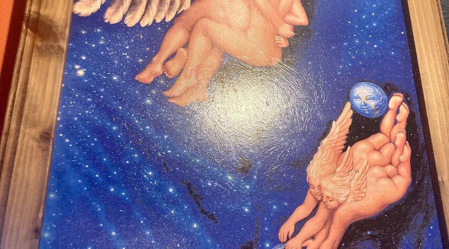 Artwork hanging in Las Palmas Mexican Cuisine 