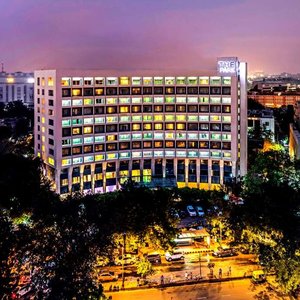 Facade Night THE Park New Delhi