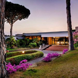 Hotel Entrance Sunset