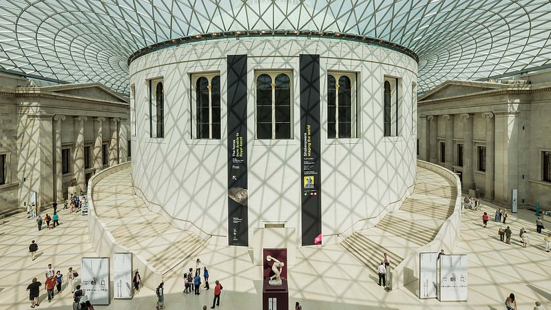 Great Court of the British Museum in London 