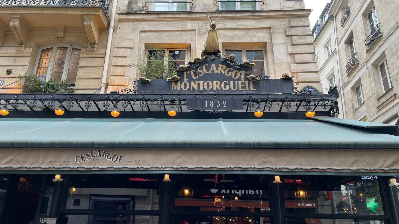 L'ESCARGOT MONTORGUEIL, Paris - Les Halles - Menu, Prices & Restaurant ...