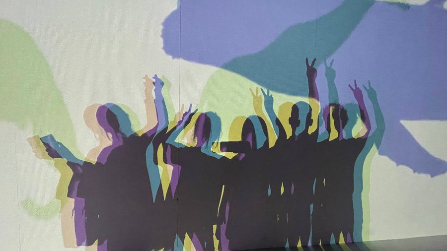 Take colorful photos and create unique silhouettes at Art in Island's interactive This is not a Shadow zone!