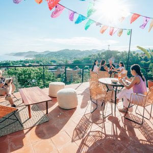 Terraza con vista a la ciudad