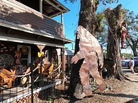 Pink Zebra - Picture of Barberville Roadside Yard Art & Produce