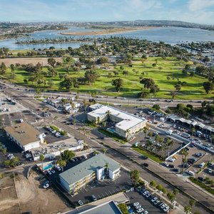 Aerial View Hotel & Mission Bay