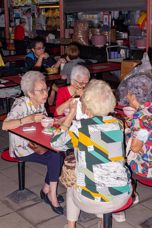 Aunties dining at Chinatown Complex Food Centre, Singapore