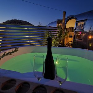 Airstream hot tub