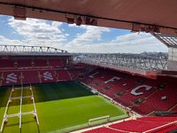 A Sala De Mudança No Estádio De Anfield Em Liverpool, Reino Unido