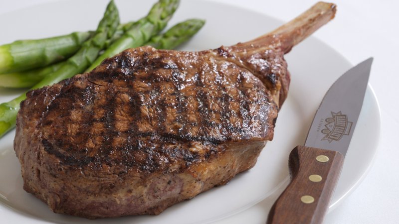 Bone-in Ribeye at Harry Caray’s Italian Steakhouse in Chicago 