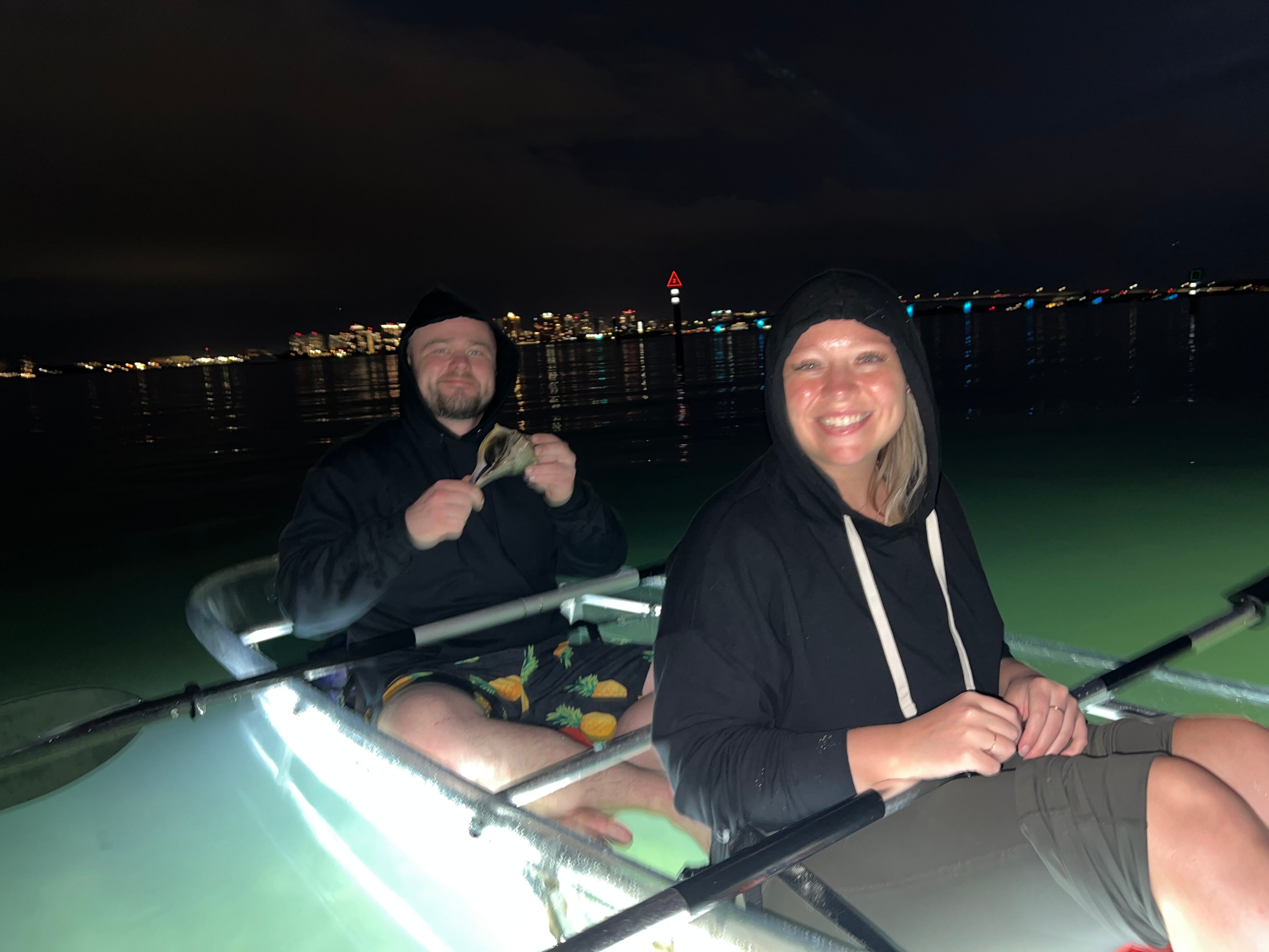 2023 Clear Kayak LED Night Glass Bottom Tour - Sarasota