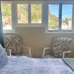 This is our ‘Props’ room. Situated above the props with a gorgeous view of Polperro harbour! 