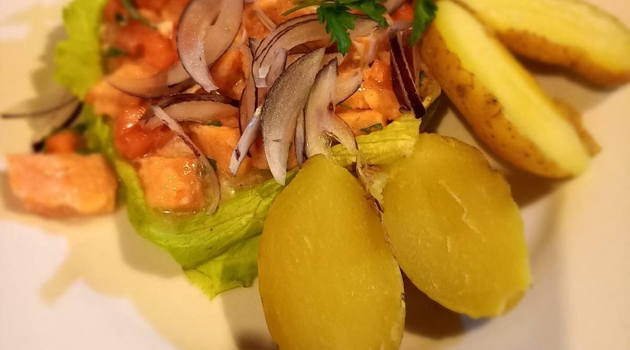Ceviche de salmon 