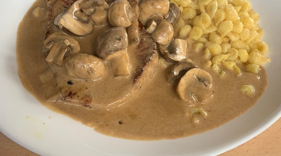Jägerschnitzel natur