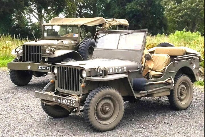 2025 WW2 Jeep or Dodge truck tour of the Omaha Beach site (Colleville ...