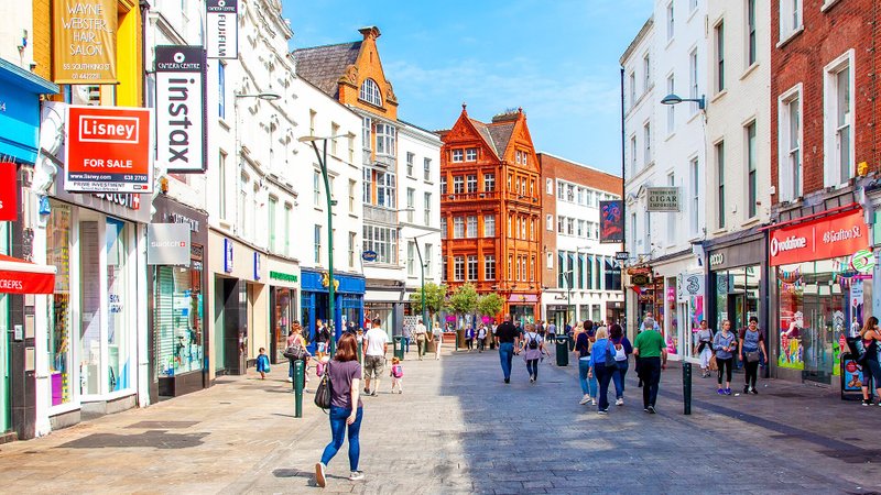 Grafton street in Dublin's Old Town