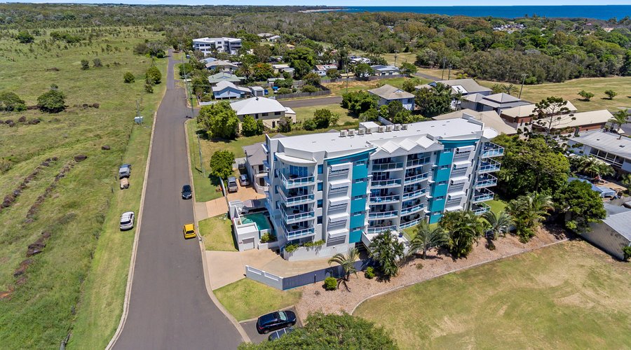 View of Koola Beach Apartments and coastline