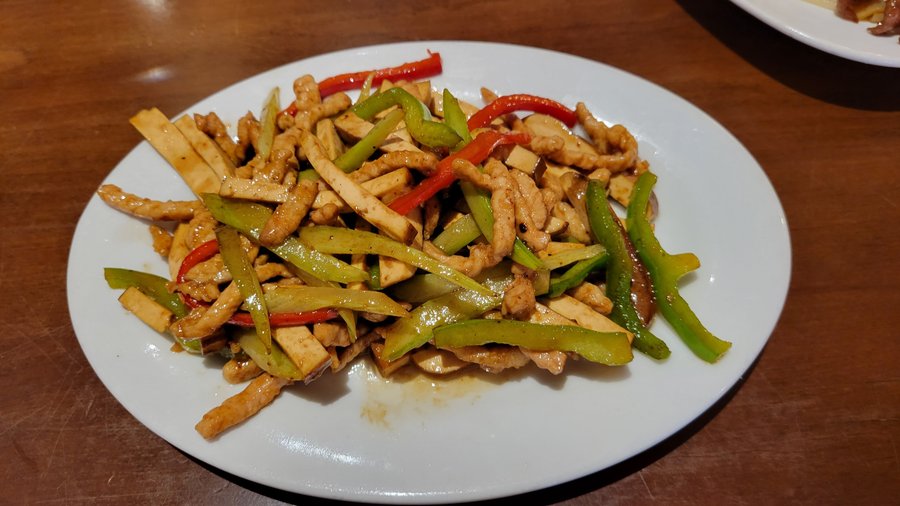 Shredded pork with dry bean curd: Lunch Special L15 @ $9.45