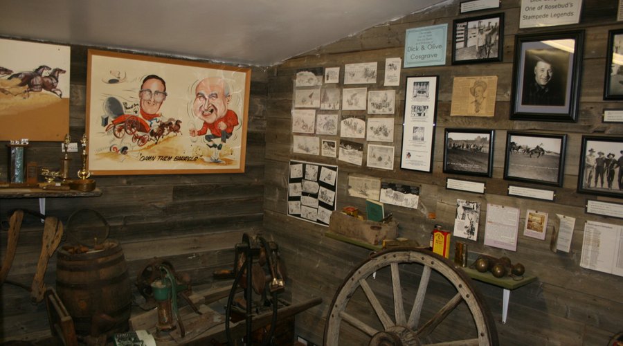 Our ranching and chuckwagon history room tell many stories. Not only was Jack Morton the first Calgary Stampede chuckwagon driver in 1923 (he did the demonstration race)Dick Cosgrave and his family were a big part of our community for many years.