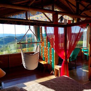 vista do chalé