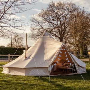 Bell tent exterior