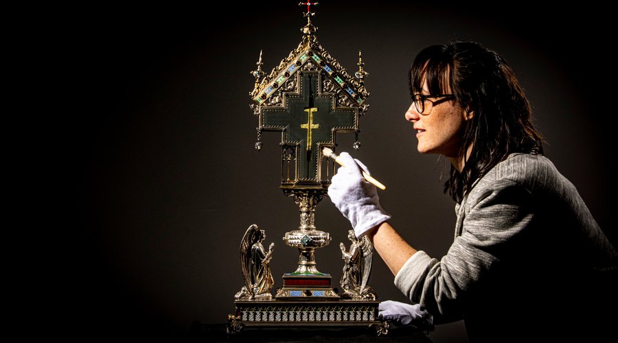 The True Cross on display in the exhibition