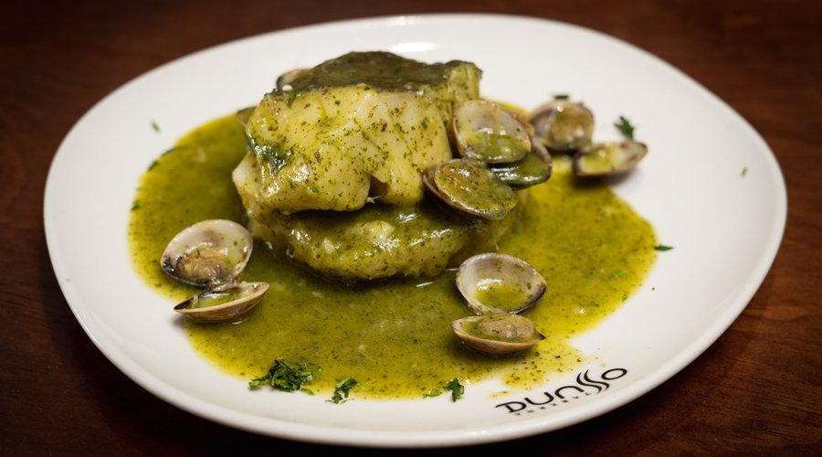 Bacalao en salsa verde de Taberna Ossuna