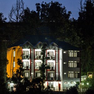 Night view of the hotel