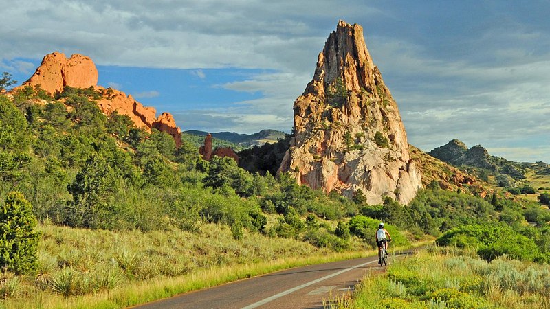 Biking at Garden of the Gods