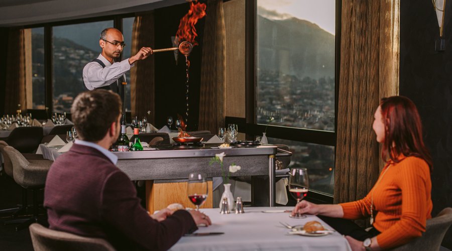 The Point Revolving Restaurant.